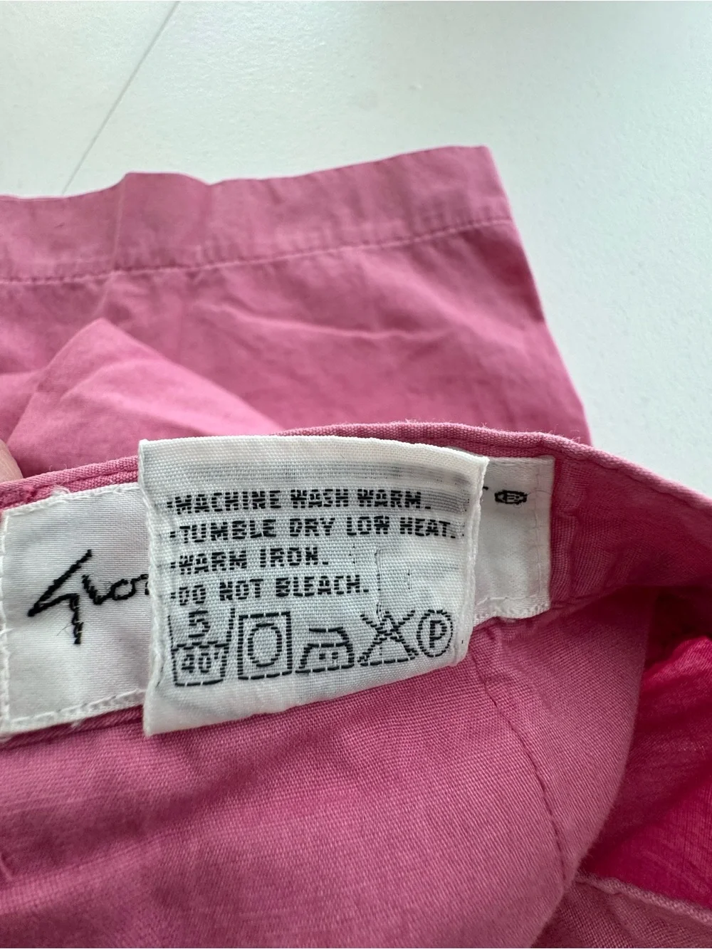 Vintage Gloria Vanderbilt Pink High Rise Culotte Shorts Womens 8 Cotton Retro